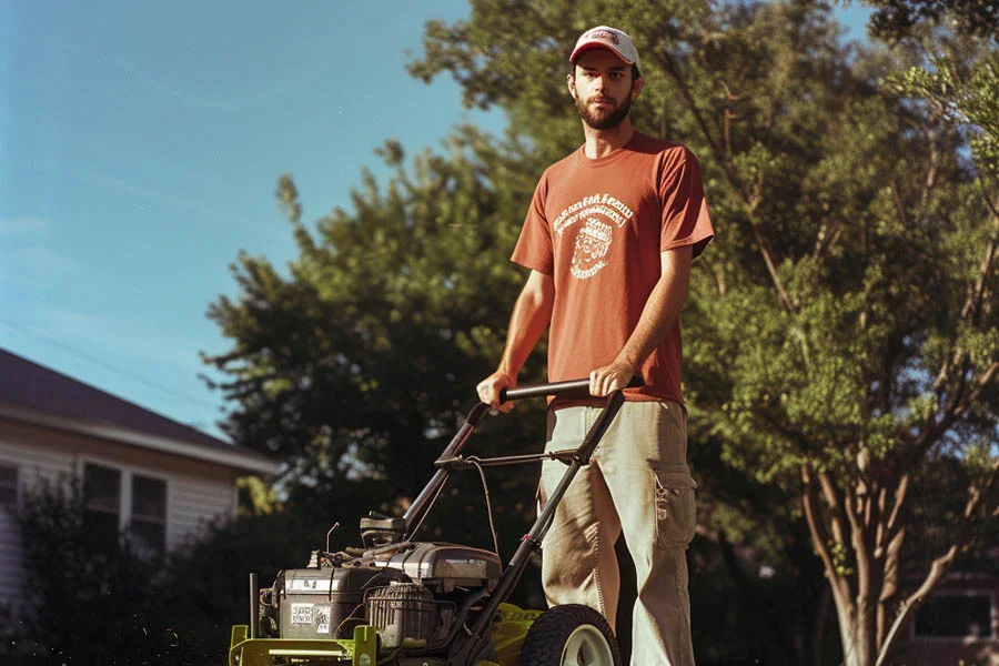 walk behind electric mower